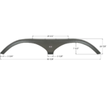 Fleetwood 5th Wheel Travel Trailer Fender Skirt, Icon FS4362