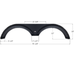 Forest River Tandem Fender Skirt 75-1/8″, Icon FS4408