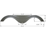 Forest River Tandem Fender Skirt 79-1/4″, Icon FS4667