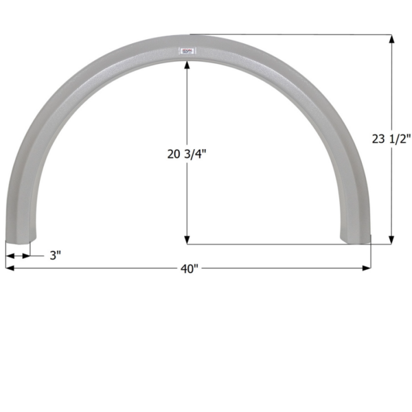 Thor Single Fender Skirt 40″, Icon FS4974