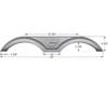 Starcraft Tandem Fender Skirt, Icon FS5013
