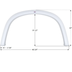 Four Winds Single Axle Fender Skirt 40-3/4″, Icon FS5218
