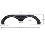 Forest River Tandem Fender Skirt 79-1/8″, Icon FS5395