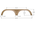 Icon FS5446 Travel Trailer Fender Skirt