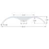 KZ Tandem Fender Skirt, Icon FS5454