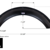 Forest River Single Fender Skirt Black, Icon FS5774