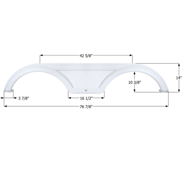 Dutchmen Tandem Fender Skirt, Icon FS5790