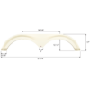 Tiffin Tandem Axle Fender Skirt, Icon FS6087