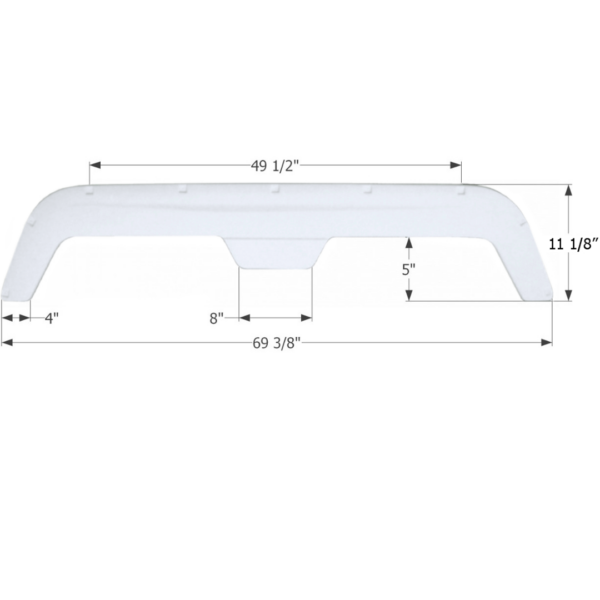 Fleetwood 5th Wheel Travel Trailer Fender Skirt, Icon FS755
