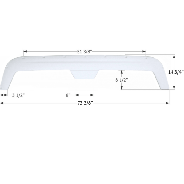 Fleetwood 5th Wheel Travel Trailer Fender Skirt, Icon FS760