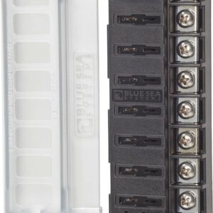 Fuse Block 8 Circuits, Blue Sea 5046-BSS
