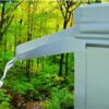 Extended Rain Gutter Spouts, White 655-PW-A