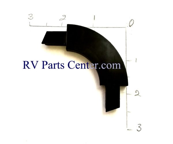 Hehr RV Window Screen Corner 2/Pk - Black 1.812 inch Radius H110-240