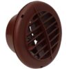 4 inch Rotary Brown Vent Grill with Damper, Valterra A10-3352VP