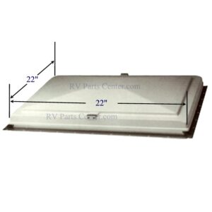 Jensen Exit Vent Lid 22 x 22 - White, Heng's J294X22WH
