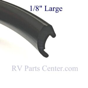Hehr Large 1/8 Glass Glazing Bead, Black Exterior RV Window Seal H9-842-19