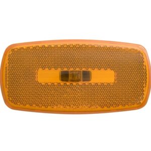 Side Marker Light, Amber Lens, White Base, Optronics MC32AS Side Marker Light, Amber Lens, White Base, Optronics MC32AS