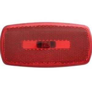 Side Marker Light, Red Lens, White Base, Optronics MC32RS Side Marker Light, Red Lens, White Base, Optronics MC32RS