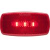 LED Side Marker Light, Red Lens, Black Base, Optronics MCL32RBS