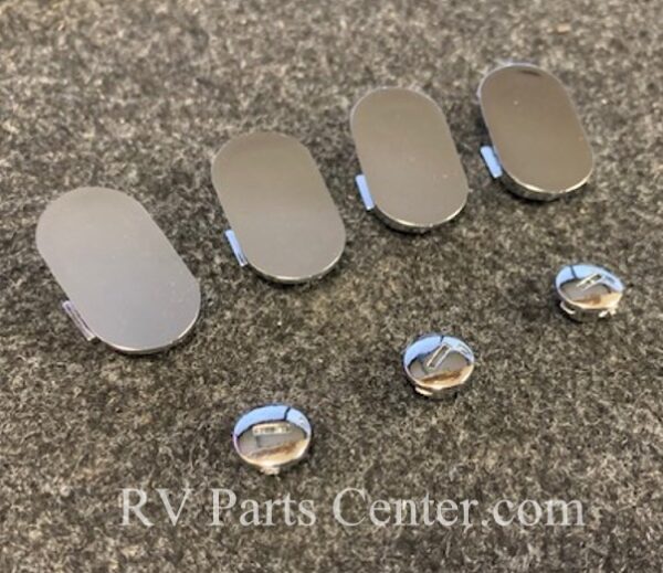 Mounting Screw Caps for Model 2030, Chrome, Velvac 748346