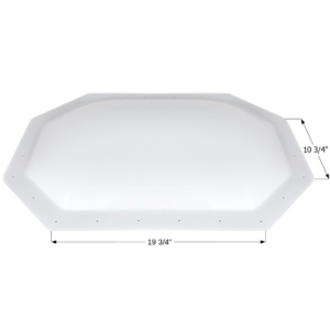 28-1/2″ x 18-1/2″ RV Skylight White, Icon OSL189