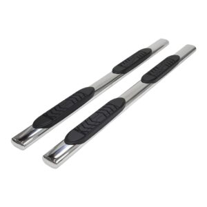 Oval Straight Side Nerf Bar With Bed Step, TrailFX, A7101S