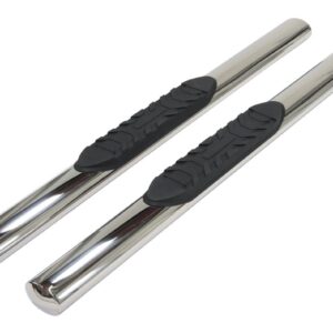 Oval Tube Nerf Bar Black Mild Steel, TrailFX, A1529B