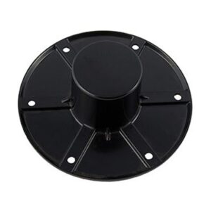 Round Flush Mount Pedestal Base, Black - AP Products 013-1112B Round Flush Mount Pedestal Base, Black - AP Products 013-1112B