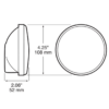 Travel Trailer Tail Light with Grommet, Peterson Manufacturing 426KR