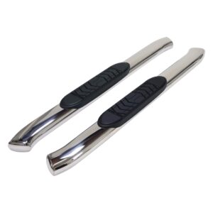 Polished 5 Inch Oval Bent Nerf Bar, TrailFX, A7071S