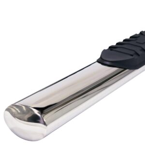 Polished Nerf Bar Oval Tube Stainless Steel, TrailFX, A1525S Polished Nerf Bar Oval Tube Stainless Steel, TrailFX, A1525S