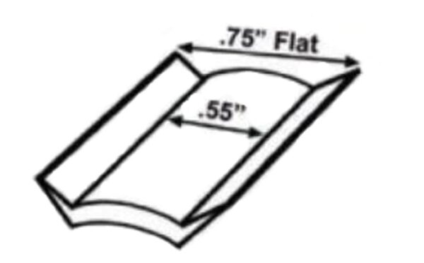 3/4 inch x 50 foot Vinyl Insert Black, JR Products 11261