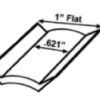1 inch x 25 foot Vinyl Insert Colonial White, JR Products 10035