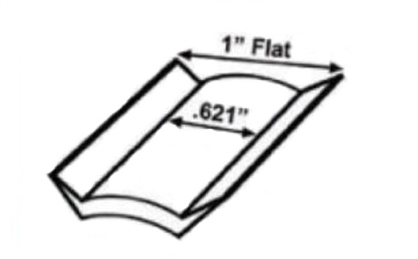 1 inch x 50 foot Vinyl Insert Colonial White, JR Products 10081