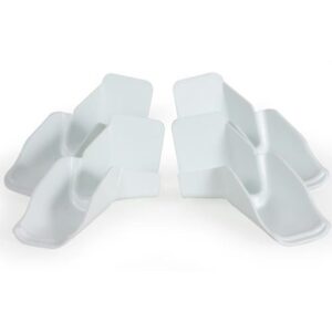 4 Pack Gutter Spouts- P/W, JR Products 389PW-A