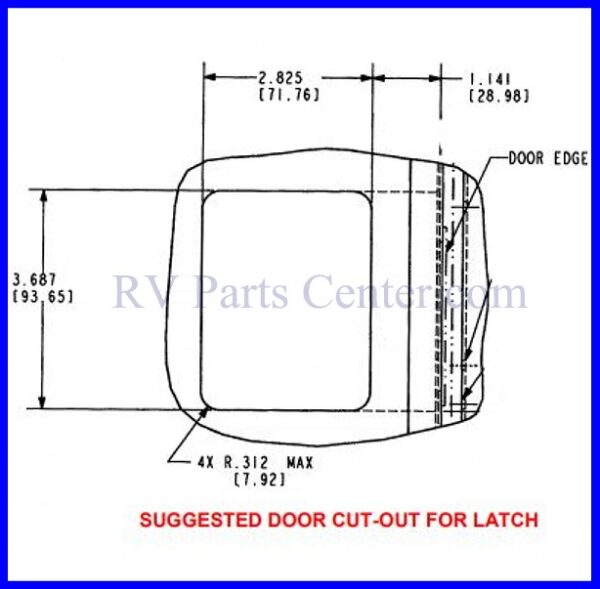 Travel Trailer Lock White, Wesco 43610-09-SP