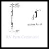 Hehr RV Window Screen Corner 2/Pk - Black 1.812 inch Radius H110-240