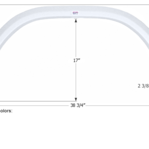 Damon Challenger Single Axle Fender Skirt Right (Passenger Side) 38-3/4", Icon FS1899 Damon Challenger Single Axle Fender Skirt Right (Passenger Side) 38-3/4", Icon FS1899
