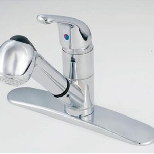 Pull-Out RV Kitchen Faucet, Chrome Finish, American Brass SL1000 Pull-Out RV Kitchen Faucet, Chrome Finish, American Brass SL1000