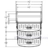 24 inch Triple RV Step 8 inch Rise, Stromberg Carlson SMFP-3100
