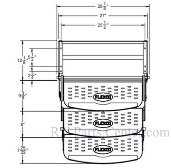 24 inch Triple RV Step 8 inch Rise, Stromberg Carlson SMFP-3100