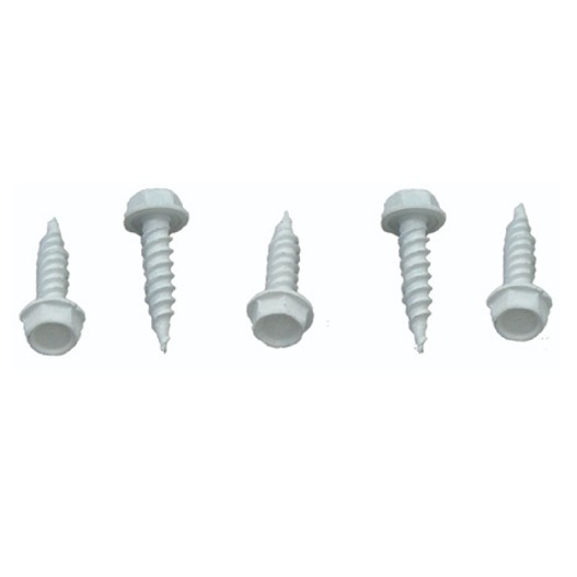 8X3/4 inch Hex Washer Screw in Polar White, 50 pack AP Products 012-TR50W 8 X 3/4