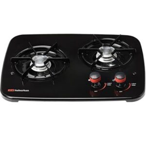 2 Burner Drop in Cooktop - Black, Suburban 3071ABK
