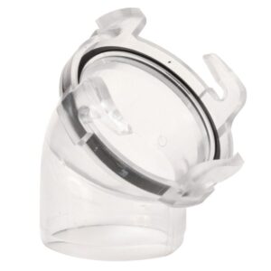 Clear 45 Degree RV Sewer Hose Adapter, Valterra T1026