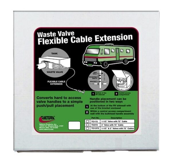 Valterra Cable RV Holding Tank Dump Valve System, Valterra TC1372