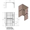 Tub Wall, 24 x 36 x 59, White, TW2436W