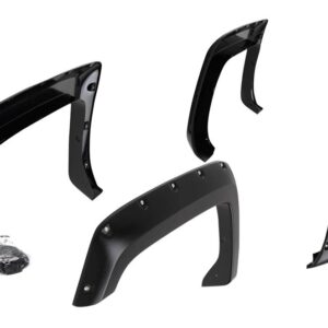 Textured Black Fender Flare 2 Inch Tire Coverage, TrailFX, PFFC3002T