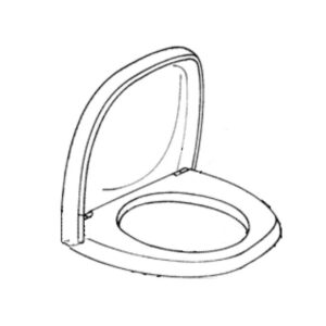 Toilet Seat Round, Thetford 33154