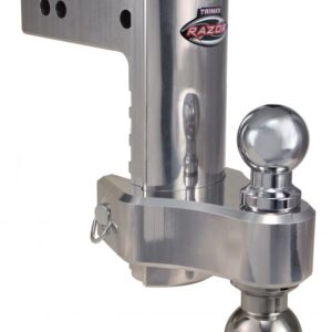 Trailer Hitch Ball Mount Polished Aluminum, Trimax TRZ8ALHD