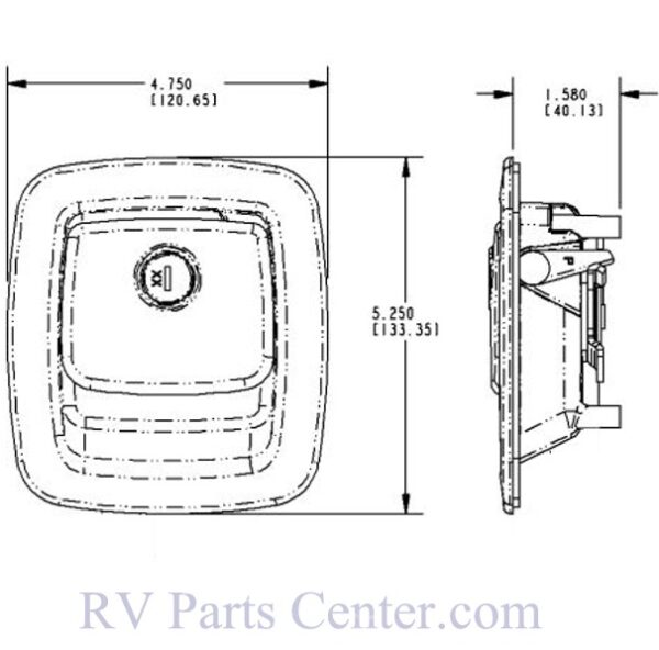 21880-01 TriMark Compartment Door Lock - 10 Pack
